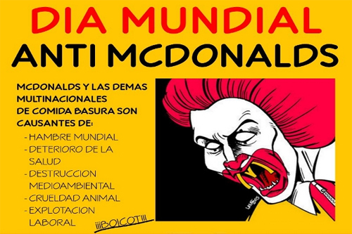 16 de Octubre - Boicot Mundial Contra McDonald's 16 de Octubre - Boicot Mundial Contra McDonald's