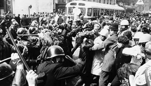 Revueltas en Francia en mayo del 68