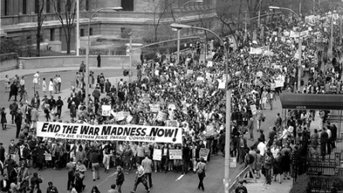 Protestas en USA contra la guerra de Vietnam