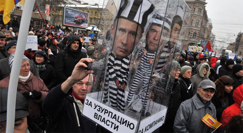 Protestas en Rusia contra Vladímir Putin